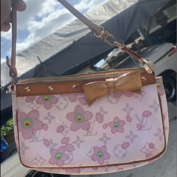 Monogram Cherry Blossom Pochette-accessoires Pouch - Picture 3 of 7